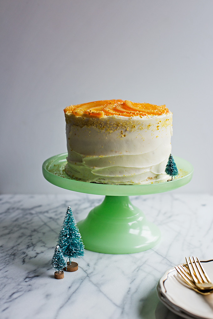 Golden Ginger & Orange Cake with Cream Cheese Frosting by @cindyr