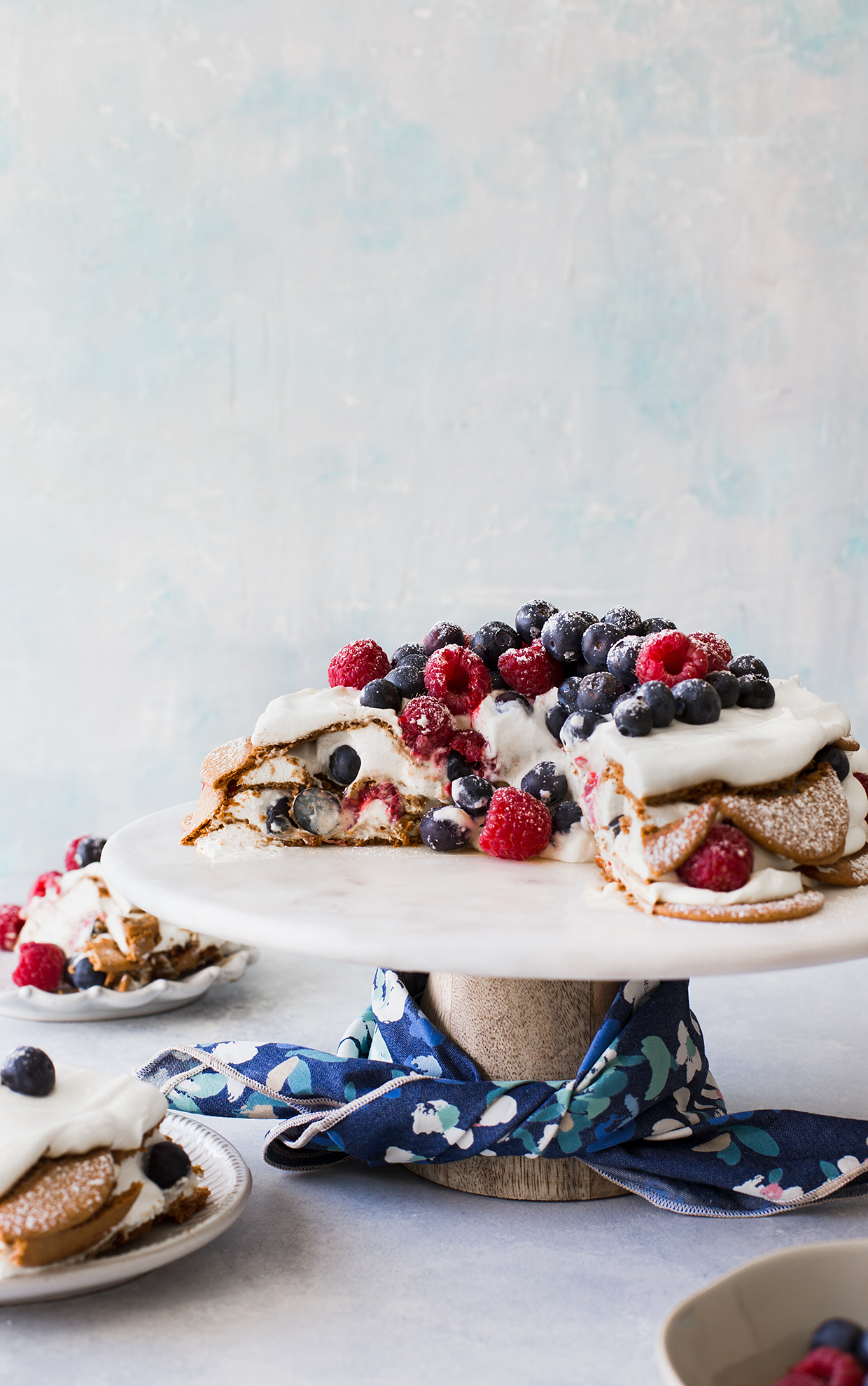 Berry and Gingersnap Icebox Cake