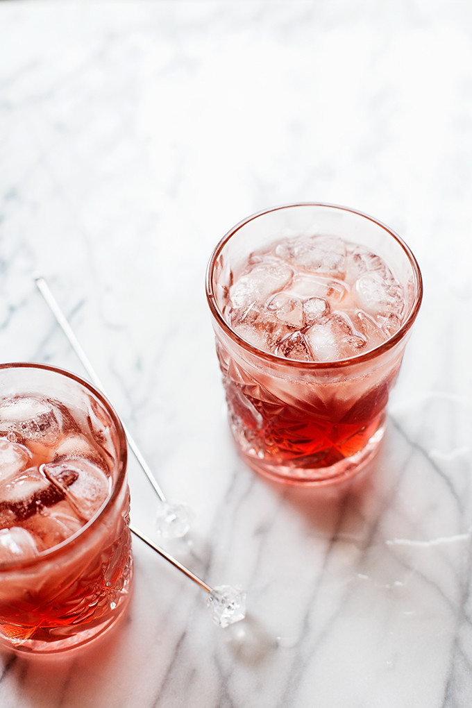St. Germain & Cassis Gin and Soda by @cindyr